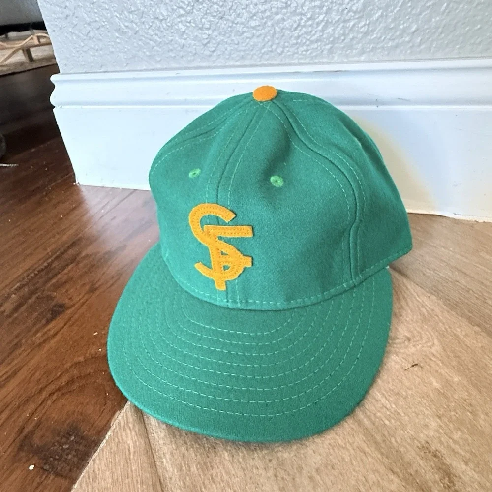 EFF University San Francisco Dons Baseball Cap Hat7 1/8 RARE Low Crown Ebbets